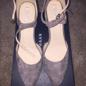 Cole Haan grey suede wedge heel, size 11, NIB